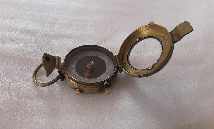 Archaeologist Sir Cyril Fox's field compass